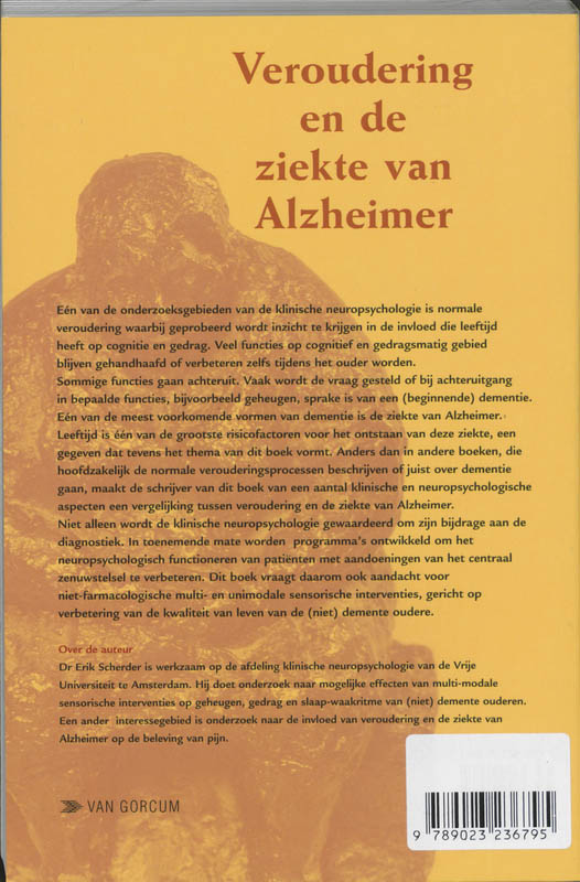 Achterkant van Veroudering en de ziekte van Alzheimer