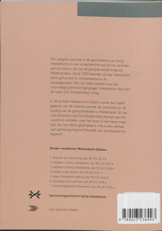 Achterkant van Welkom in Holland!