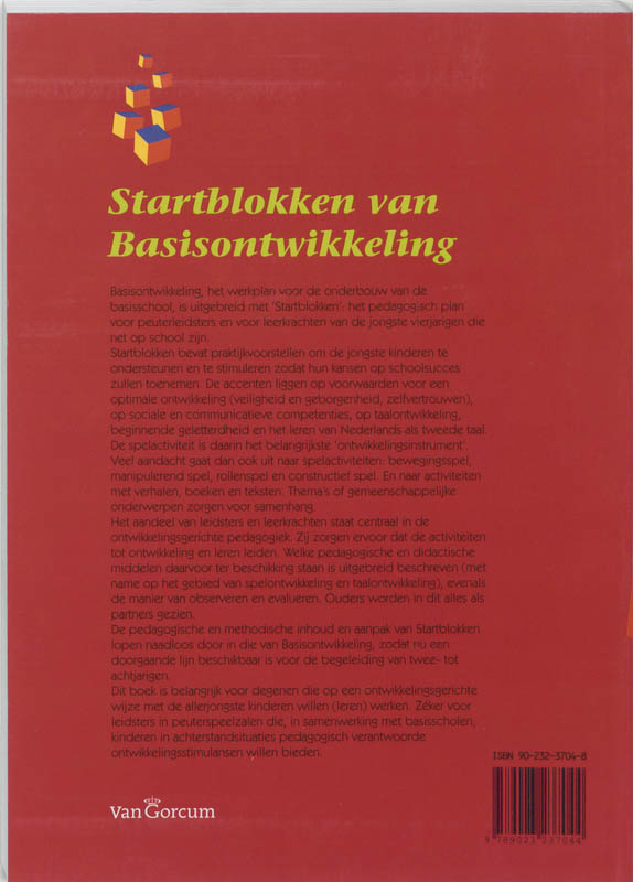 Achterkant van Startblokken van Basisontwikkeling