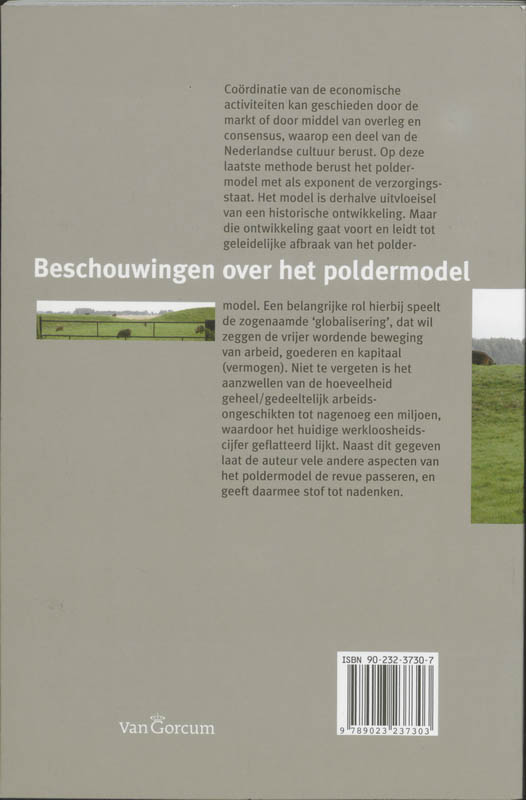Achterkant van Beschouwingen over het poldermodel