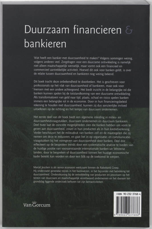Achterkant van Duurzaam financieren & bankieren