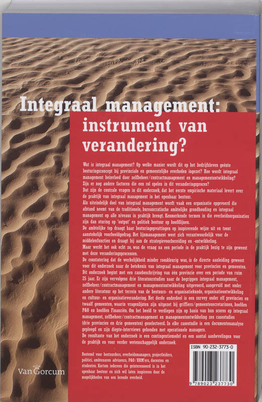 Achterkant van Integraal management