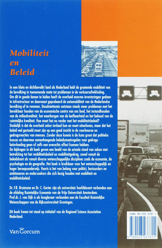 Achterkant van Mobiliteit en beleid
