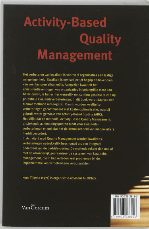 Achterkant van Activity-Based Quality Management