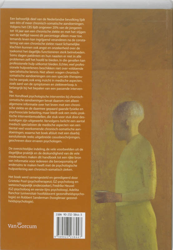 Achterkant van Handboek psychologische interventies bij chronisch-somatische aandoeningen