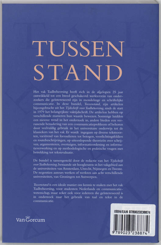 Achterkant van Tussenstand