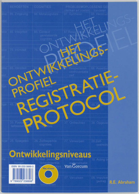 Achterkant van Het ontwikkelingsprofiel registratieprotocol