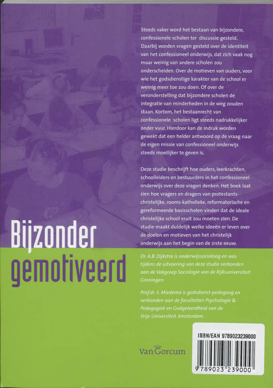 Achterkant van Bijzonder gemotiveerd