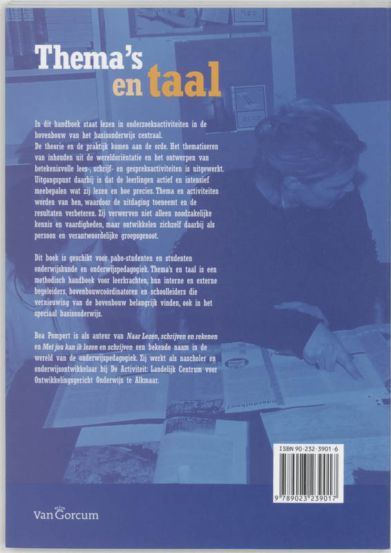 Achterkant van Thema's en taal
