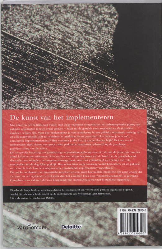 Achterkant van De kunst van het implementeren