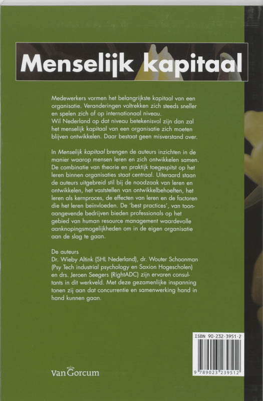 Achterkant van Menselijk kapitaal