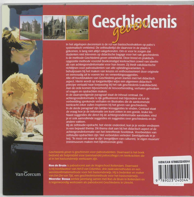 Achterkant van Geschiedenis geven