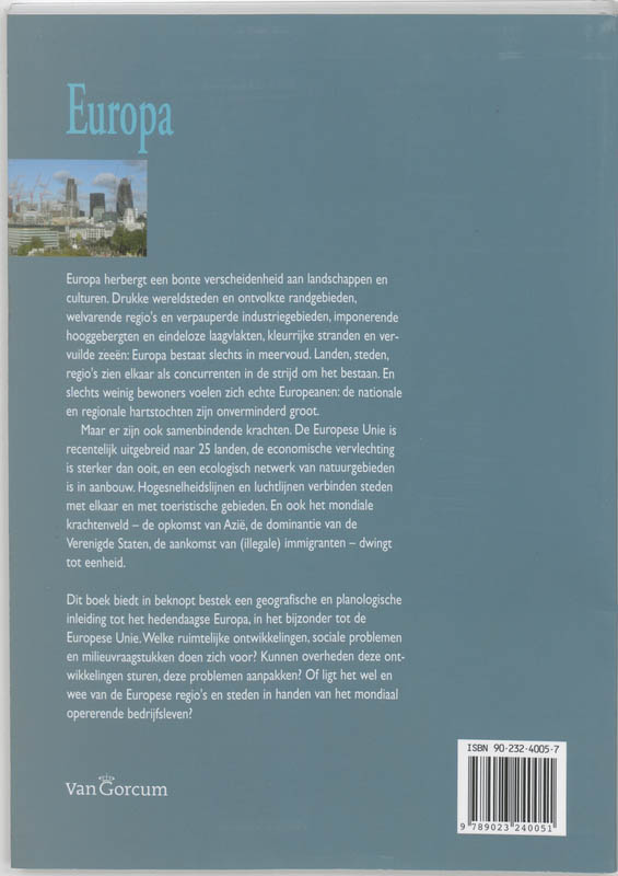 Achterkant van Europa