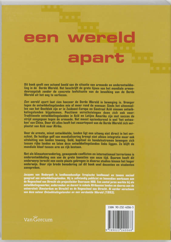 Achterkant van Een wereld apart
