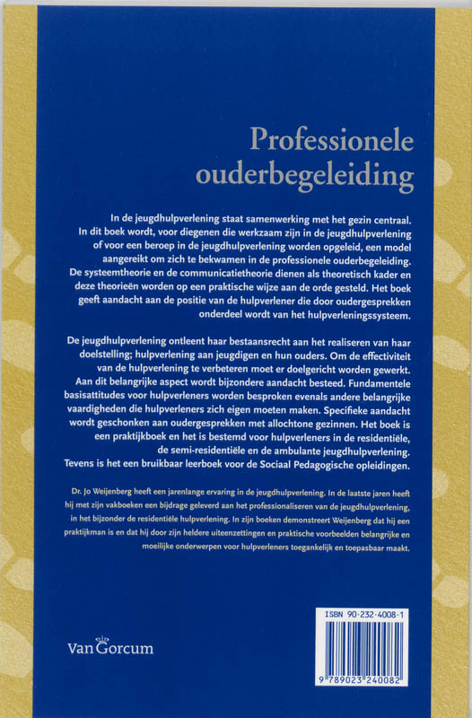 Achterkant van Professionele ouderbegeleiding