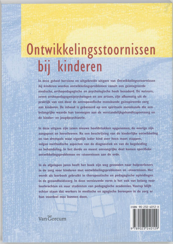 Achterkant van Ontwikkelingsstoornissen bij kinderen