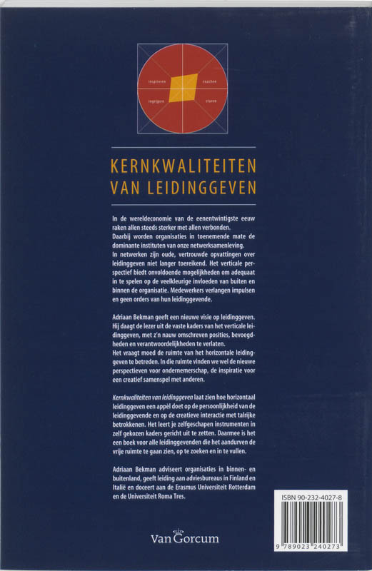 Achterkant van Kernkwaliteiten van leidinggeven