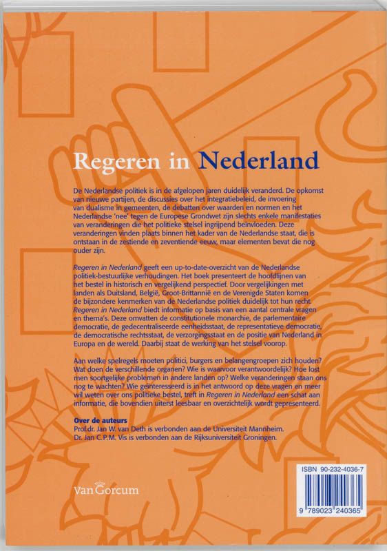 Achterkant van Regeren in Nederland