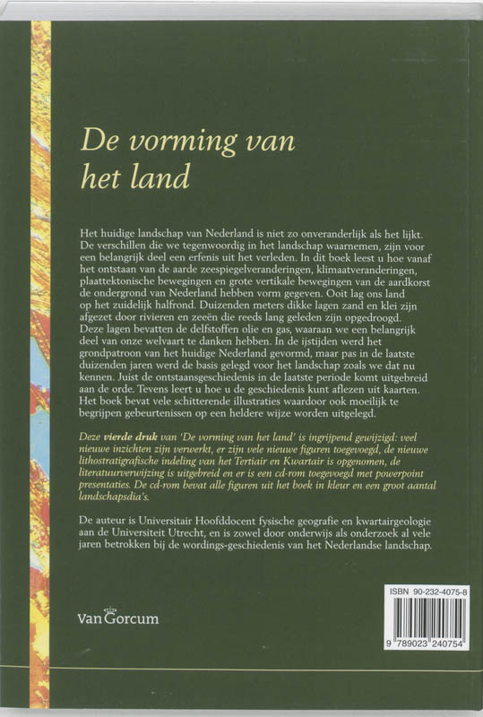 Achterkant van De vorming van het land