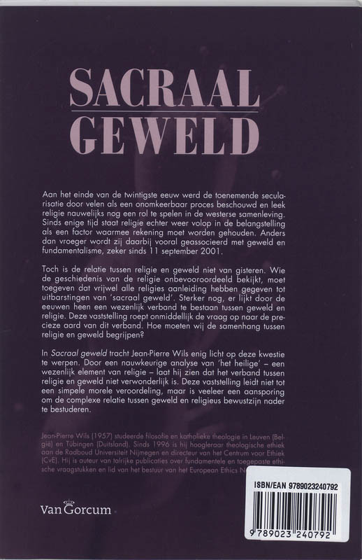 Achterkant van Sacraal geweld