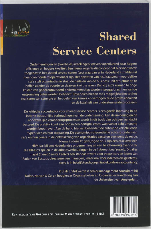 Achterkant van Shared Service Centers