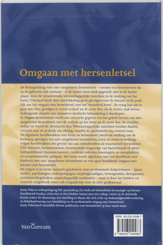 Achterkant van Omgaan met hersenletsel