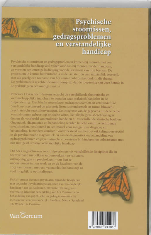 Achterkant van Psychische stoornissen, gedragsproblemen en verstandelijke handicap