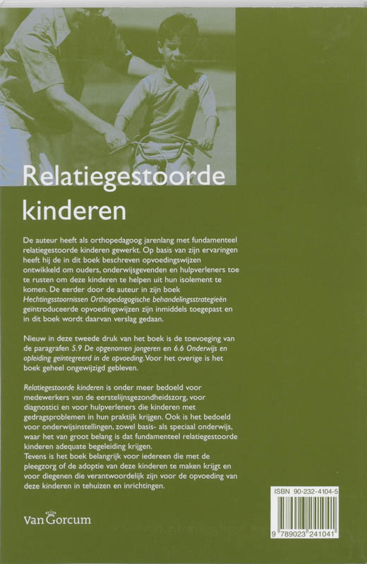 Achterkant van Relatiegestoorde kinderen