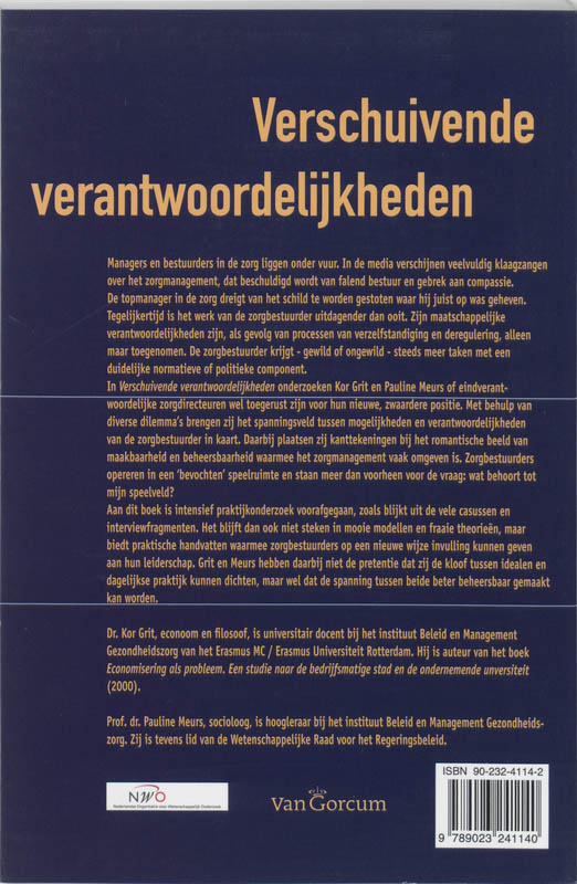 Achterkant van Verschuivende verantwoordelijkheden