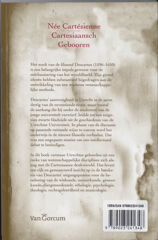 Achterkant van Nee Cartesienne / Cartesiaansch Gebooren