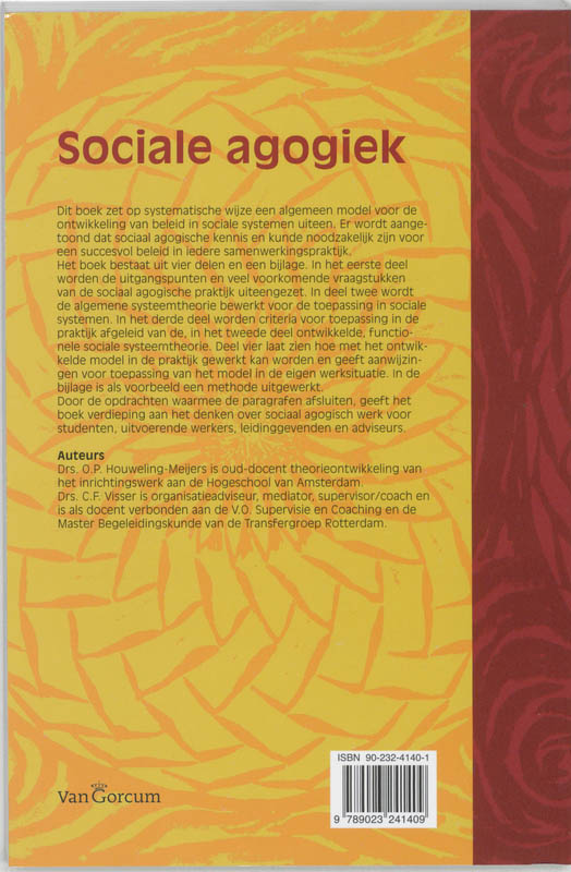 Achterkant van Sociale Agogiek