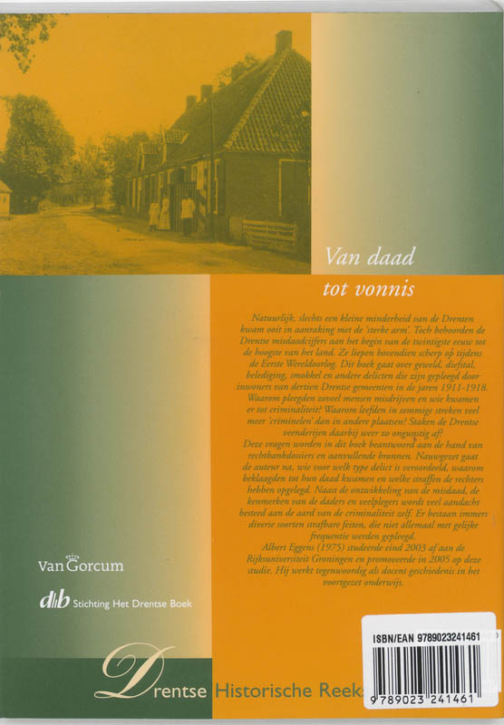 Achterkant van Van daad tot vonnis