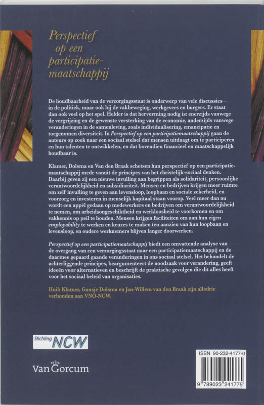 Achterkant van Perspectief op een participatiemaatschappij