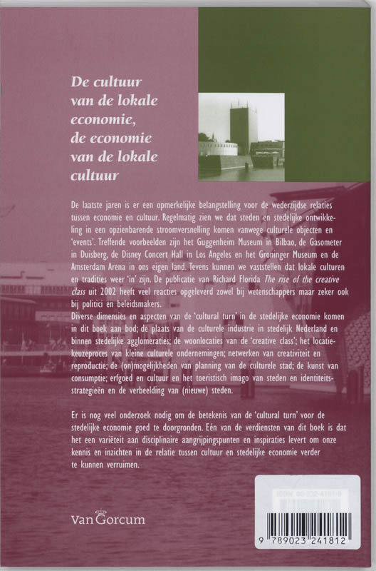Achterkant van De cultuur van de lokale economie, de economie van de locale cultuur