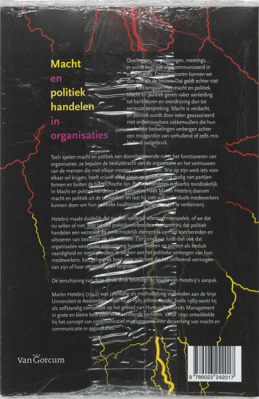 Achterkant van Macht en poltiek handelen in organisaties