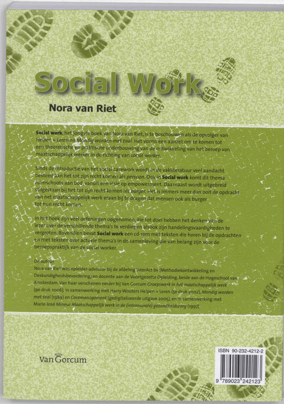 Achterkant van Social work