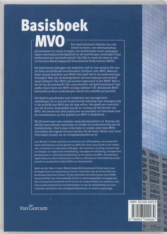 Achterkant van Basisboek MVO