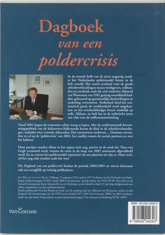Achterkant van Dagboek van een poldercrisis