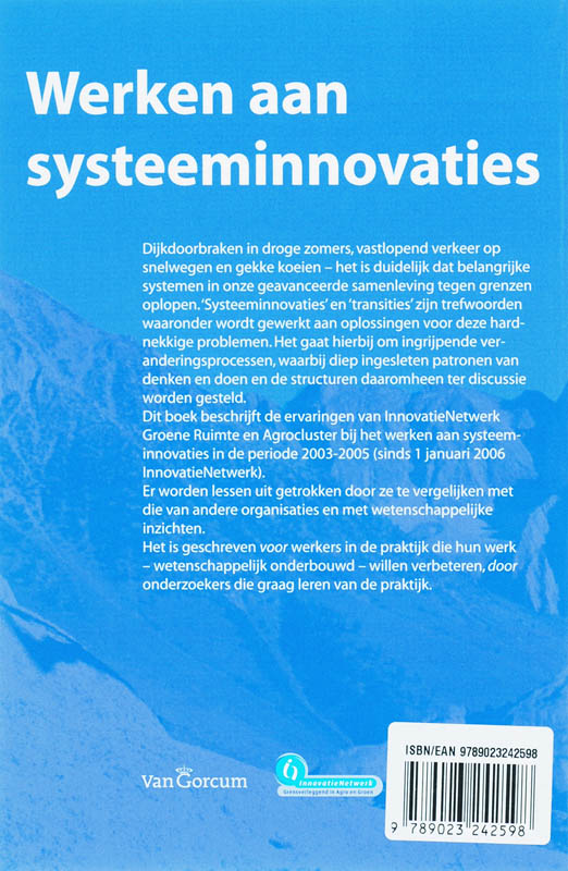Achterkant van Werken aan systeeminnovaties