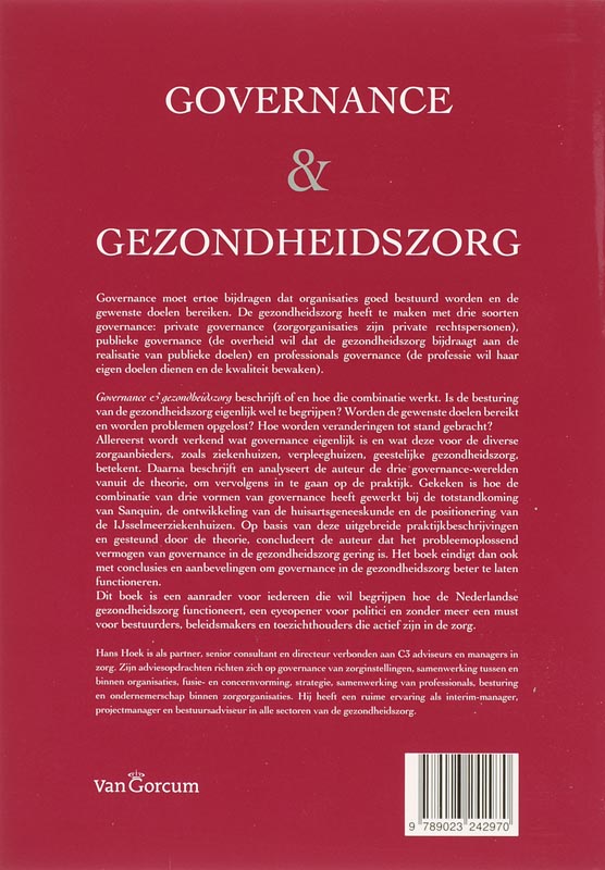 Achterkant van Governance & gezondheidszorg