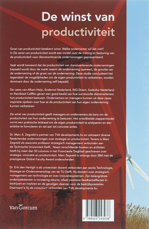 Achterkant van De winst van productiviteit