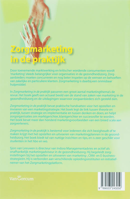 Achterkant van Zorgmarketing in de praktijk