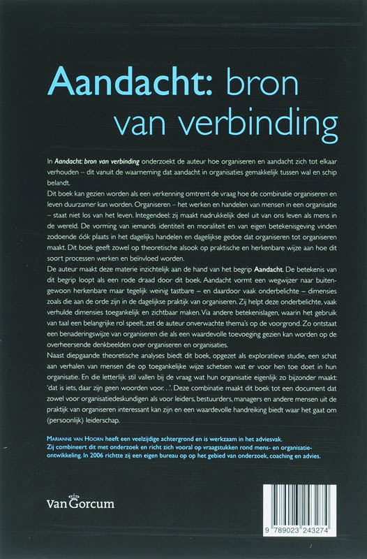 Achterkant van Aandacht: bron van verbinding