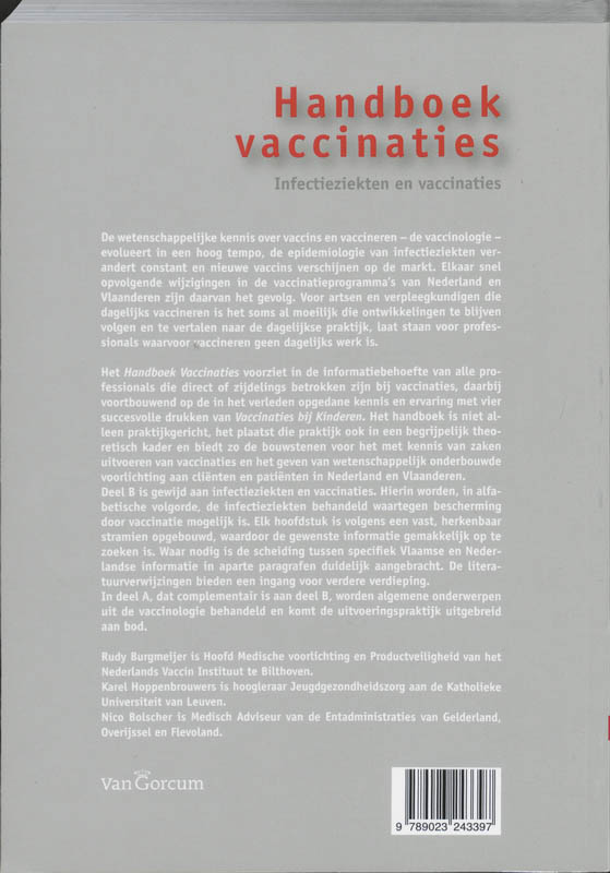 Achterkant van B Infectieziekten en vaccinaties