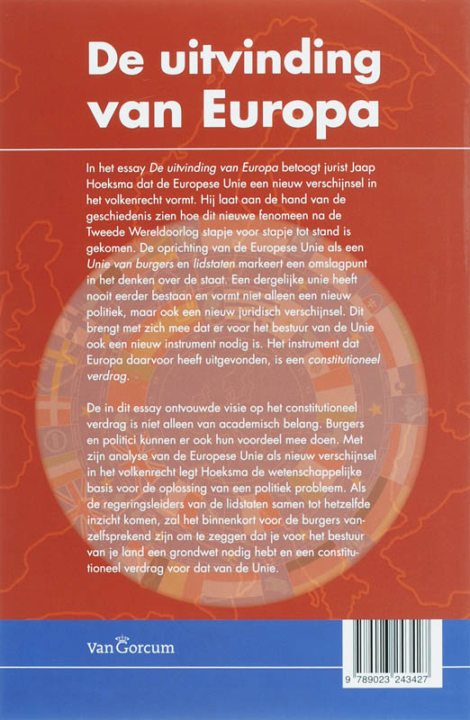 Achterkant van De uitvinding van Europa
