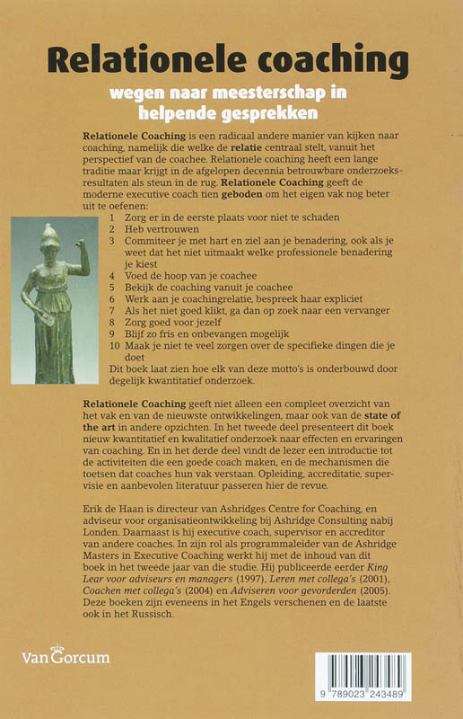 Achterkant van Relationele Coaching