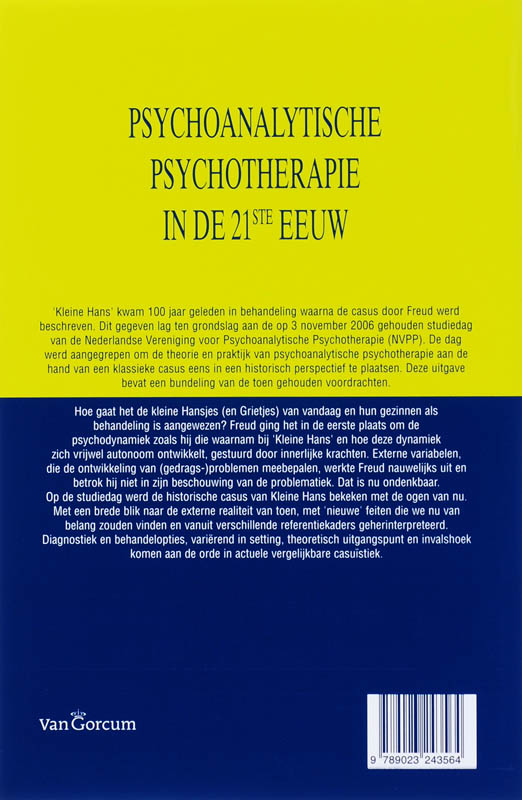 Achterkant van Psychoanalytische Psychotherapie in de 21ste eeuw