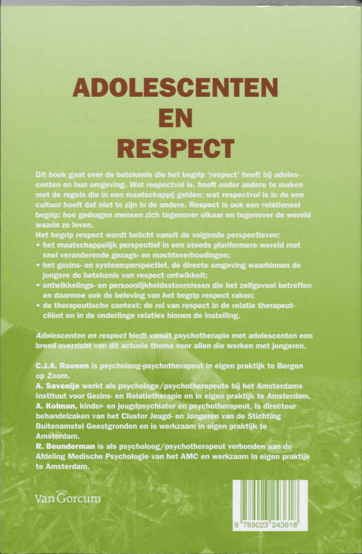 Achterkant van Adolescenten en respect