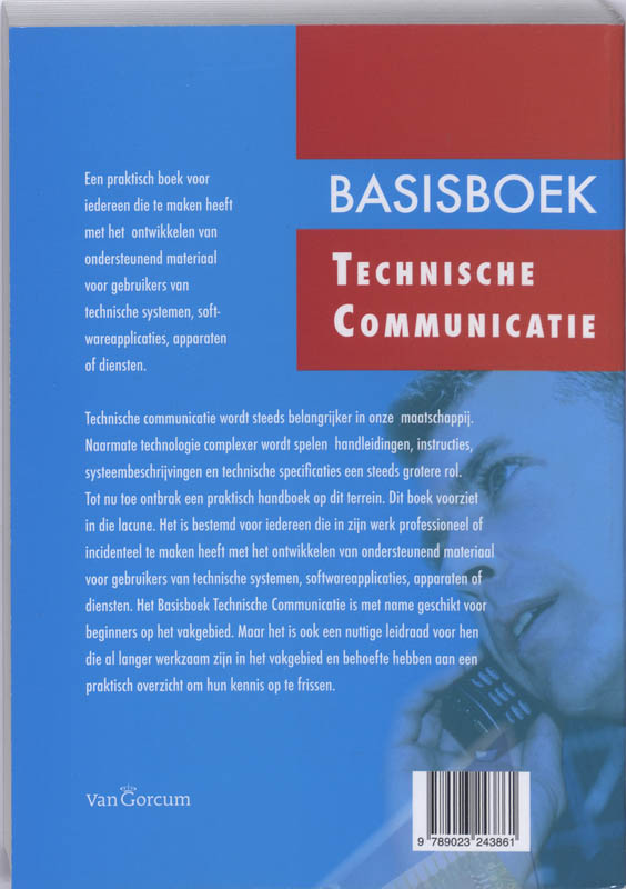 Achterkant van Basisboek Technische Communicatie