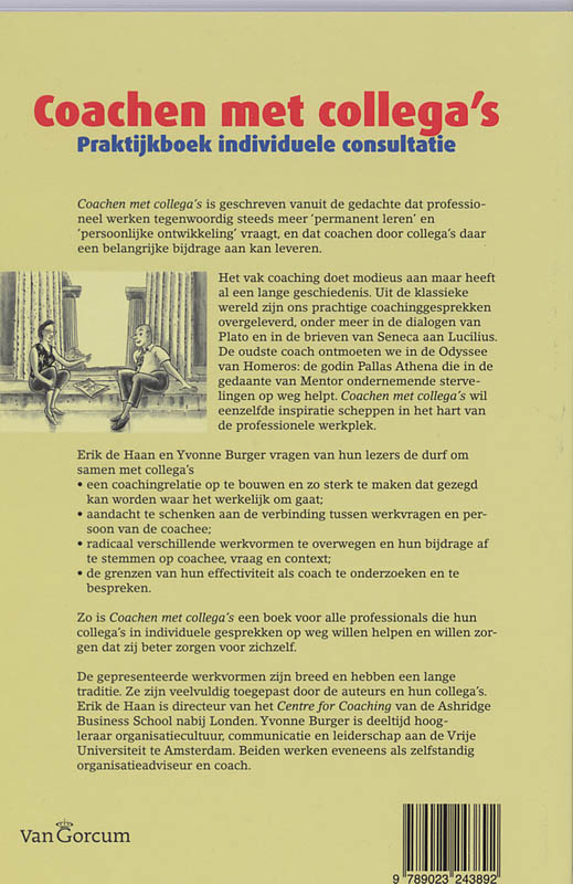 Achterkant van Coachen met collega's